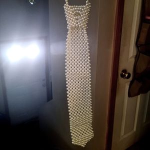 Antique Beaded Costume Tie